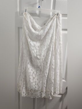 Cato White A-Line Lace Skirt